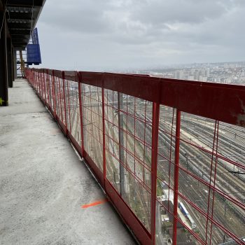 Barriere de chantier reversible