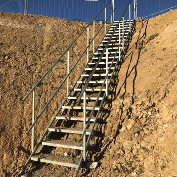 Escalier de chantier