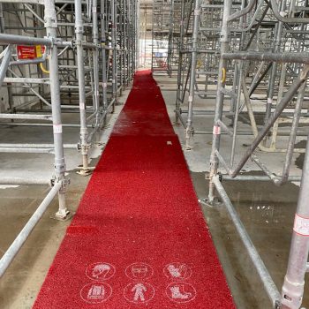 Tapis rouge 12 mm travaux publics