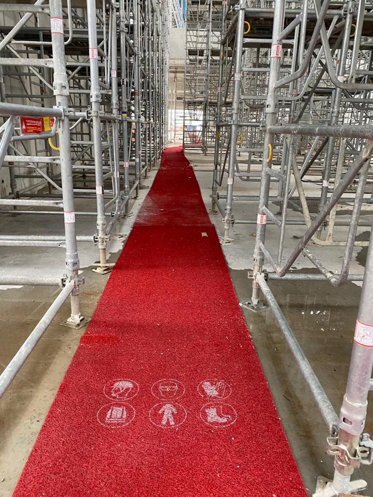 Tapis rouge 12 mm travaux publics Tapis rouge 12 mm travaux publics